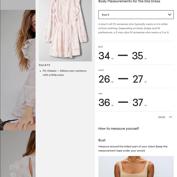 NWT Wilfred Elia Dress Ruffled tie dye blue mini dress size small - Picture 10 of 16
